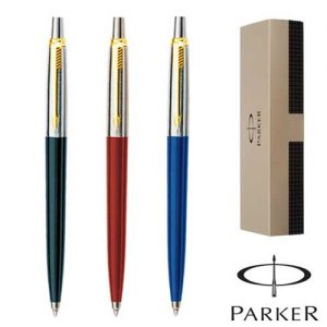 Lapicera Parker Jotter combinada con clip oro